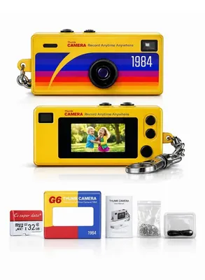 كاميرا صغيرة بتصميم كلاسيكي بدقة 1080P مع بطاقة 32GB